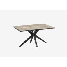 Influence Extending Dining Table 150/230 - Argile -Black lacquered steel legs