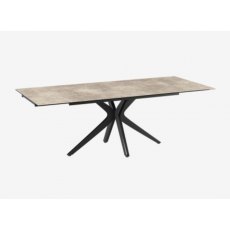 Influence Extending Dining Table 150/230 - Argile -Black lacquered steel legs