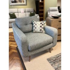 Lurano Large Settee Standard Chair & Designer Small Footstool