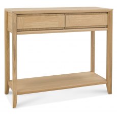 Revox Oak Console Table With Drawers