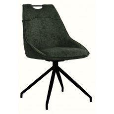 Dallas Swivel Dining Chair in Green