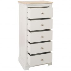 Elmham 5 Drawer Wellington / GREY MIST