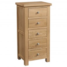 Thetford 5 Drawer Wellington / Oak