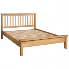 Thetford Double 4'6 Slatted Bedstead With Cap Top / Oak