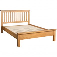 Thetford Kingsize 5'0 Slatted Bedstead With Cap Top / Oak