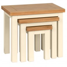 Thetford Dining Collection Nest Of Tables IVORY