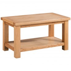 Thetford Dining Collection Small Coffee Table With Shelf OAK