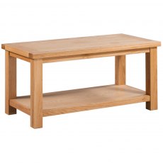 Thetford Dining Collection Large Coffee Table With Shelf OAK