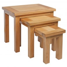 Thetford Dining Collection Nest Of Tables OAK