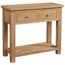 Thetford Dining Collection Console Table With 2 Drawer OAK
