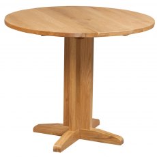 Thetford Dining Collection Round Drop Leaf Table OAK