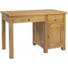 Thetford Dining Collection Single Pedestal Desk OAK