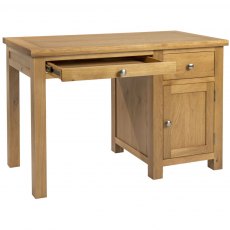 Thetford Dining Collection Single Pedestal Desk OAK