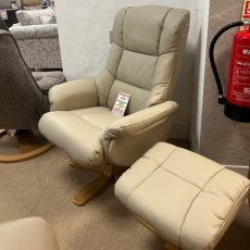 Elgin Swivel Recliner Chair & Footstool