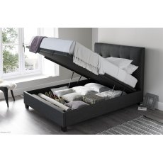 Corsa 135cm Ottoman Storage Bed Pendle Slate Fabric