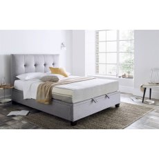 Corsa 135cm Ottoman Storage Bed Marbella Dark Grey Fabric