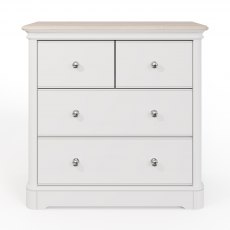 Kentwell Oak Top 2 + 2 Chest - Soft Close Drawers