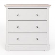 Kentwell Oak Top 3 Drawer Chest - Soft Close Drawers