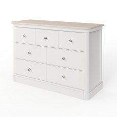 Kentwell Oak Top 4 + 3 Chest - Soft Close Drawers