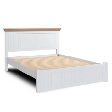 Burford Oak Top Super King Panel Bed - Low Foot End