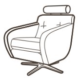 Flen Sofa & Chair Collection Magnus Swivel Chair SE