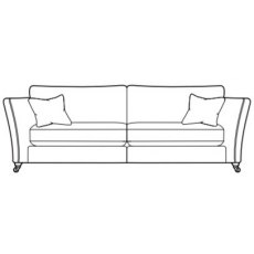 Parker Knoll Harlow Grand Sofa - Standard  Back Cushions- A Grade Fabric