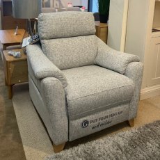 G Plan Large Static Settee 1 x Powered Recliner 1 x Staic Armchair Including Scatters