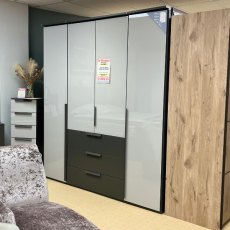 Modular Display 1 x 200cm 4 Door Wardrobe 1 x 6 Drawer Chest (40cm Wide)