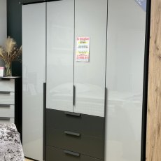 Modular Display 1 x 200cm 4 Door Wardrobe 1 x 6 Drawer Chest (40cm Wide)