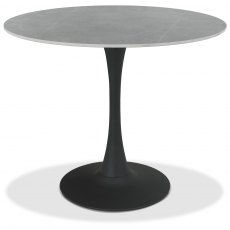 Dali Circular Bistro Table (90cm) - Grey Sintered Stone