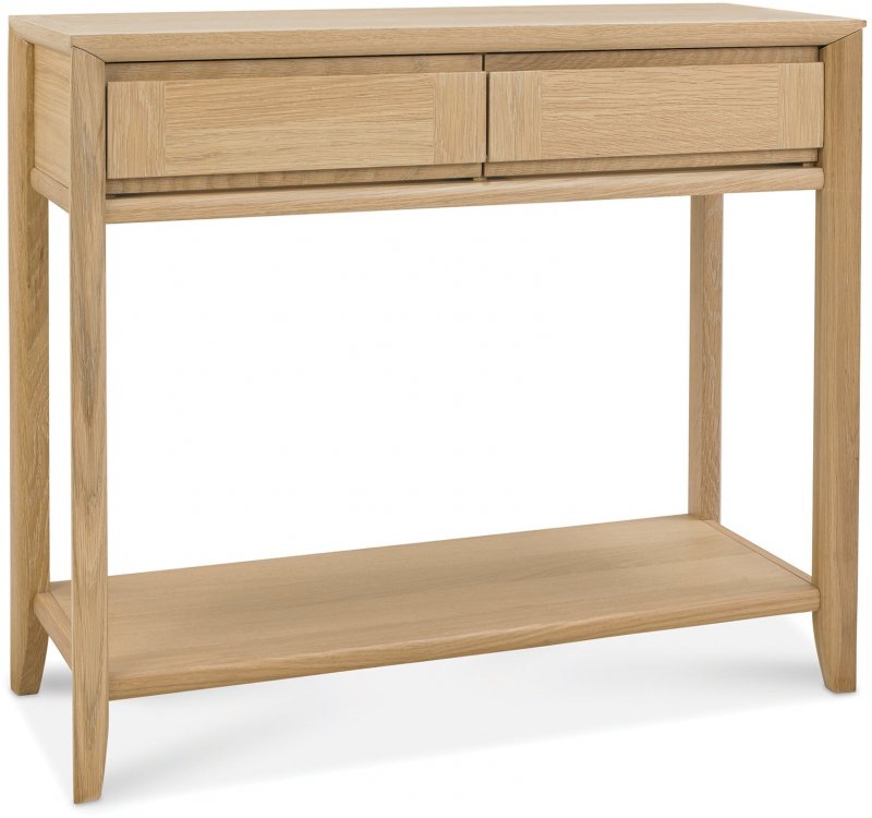 Console Table With Drawers Oak