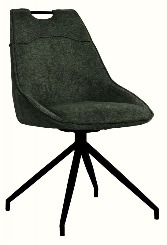 Swivel Dining Chair in Green