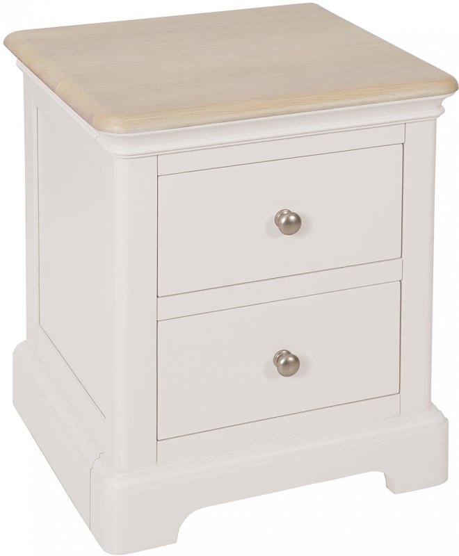 2 Drawer Bedside / GREY MIST