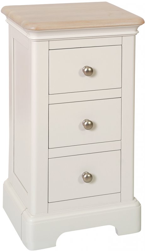 3 Drawer Compact Bedside / GREY MIST