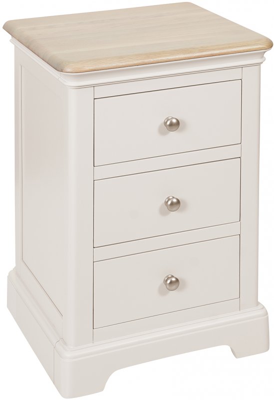 3 Drawer Bedside / GREY MIST