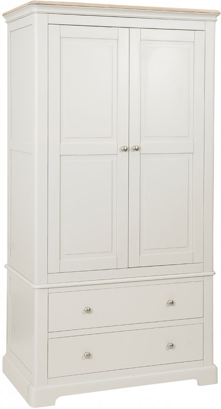 2 Drawer Gents Double Wardrobe / GREY MIST