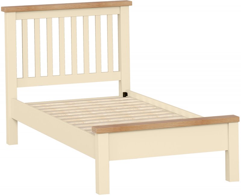 Thetford Single 3'0 Slatted Bedstead With Cap Top / Ivory