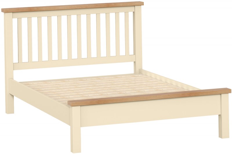 Thetford Double 4'6 Slatted Bedstead With Cap Top / Ivory