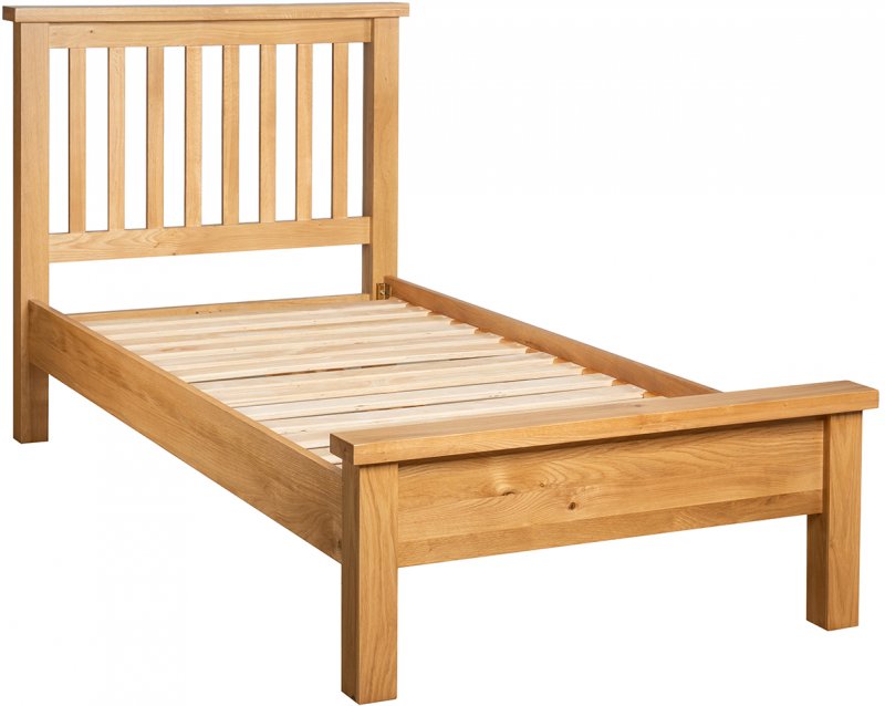 Thetford Single 3'0 Slatted Bedstead With Cap Top / Oak