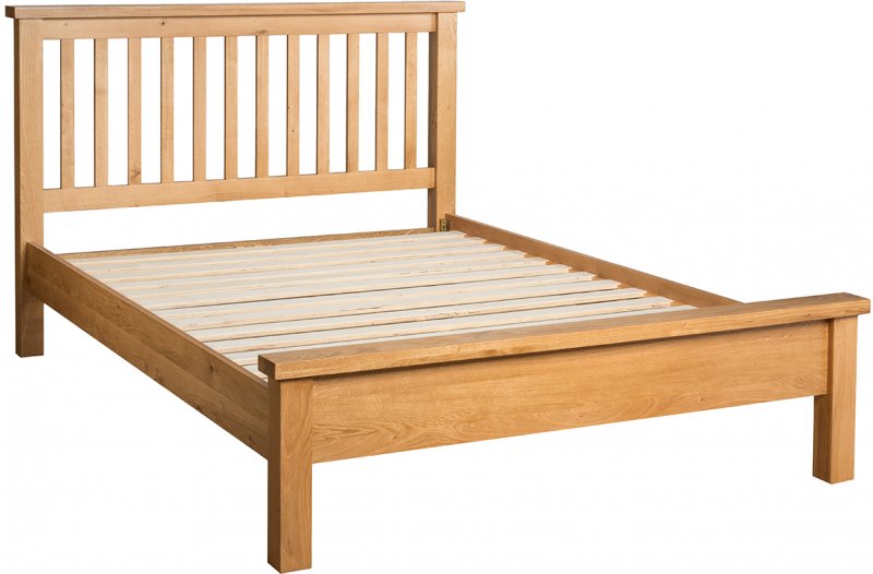 Thetford Kingsize 5'0 Slatted Bedstead With Cap Top / Oak