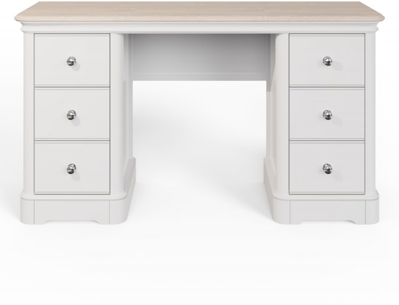 Double Pedestal Dressing Table - Soft Close Drawers