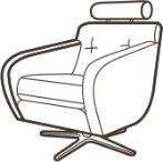 Flen Sofa & Chair Collection Magnus Swivel Chair SE