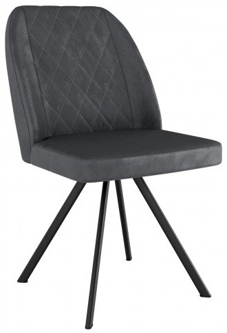 Conrad Collection Swivel Dining Chair - Grey