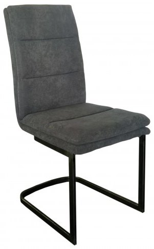 Conrad Collection Cantilever Dining Chair - Grey