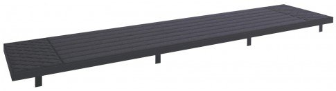 Conrad Collection 180cm Bench Seat Pad - Grey