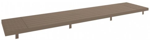 Conrad Collection 180cm Bench Seat Pad - Taupe