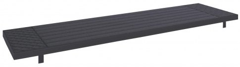 Conrad Collection 140cm Bench Seat Pad - Grey