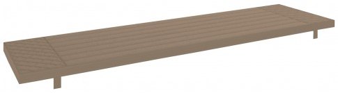 Conrad Collection 140cm Bench Seat Pad - Taupe