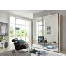 Callisto Plus 150cm Wide 2 doors 2 mirrored doors Plain Front Wooden and Mirrored Doors