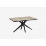 Influence Extending Dining Table 150/230 x 100 x 76 cm -Argile -Black lacquered steel legs